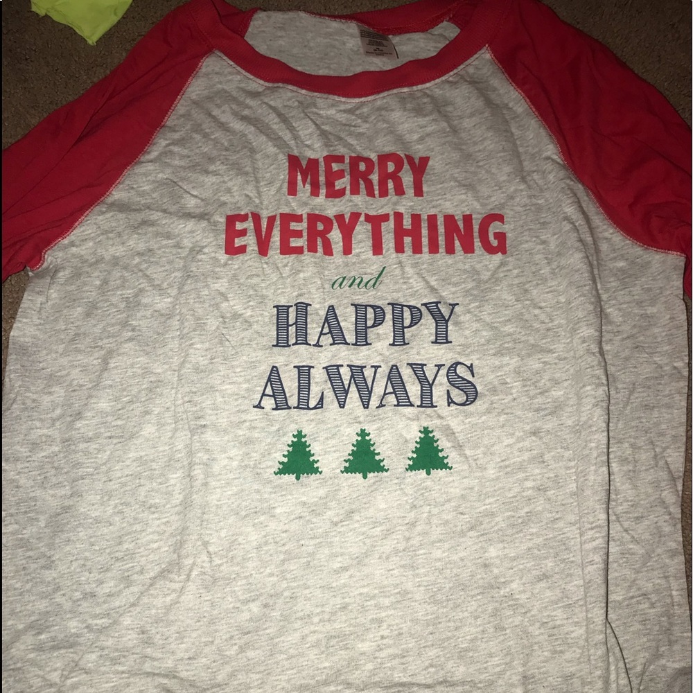 Grey/Red Christmas Long-sleeve